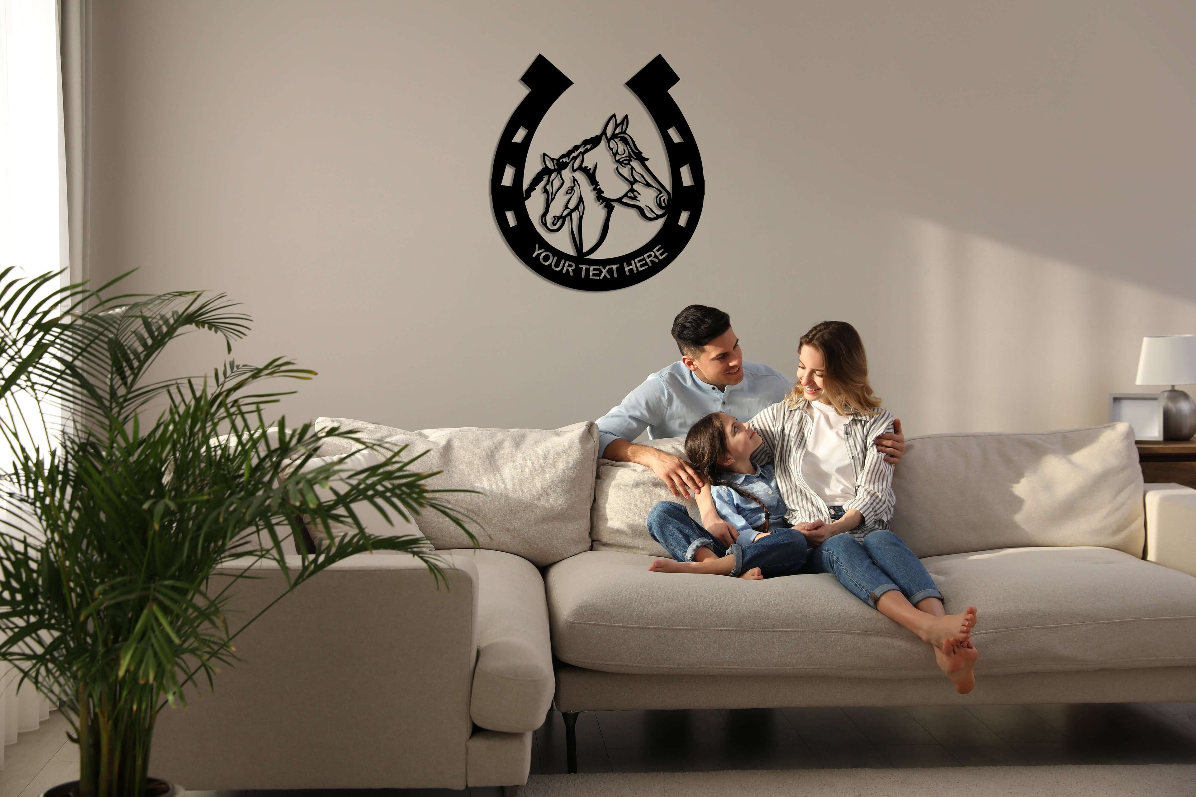 Personalized Horseshoe Metal Wall Art