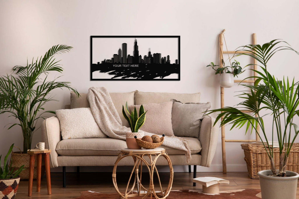 Personalized Chicago Metal Wall Art