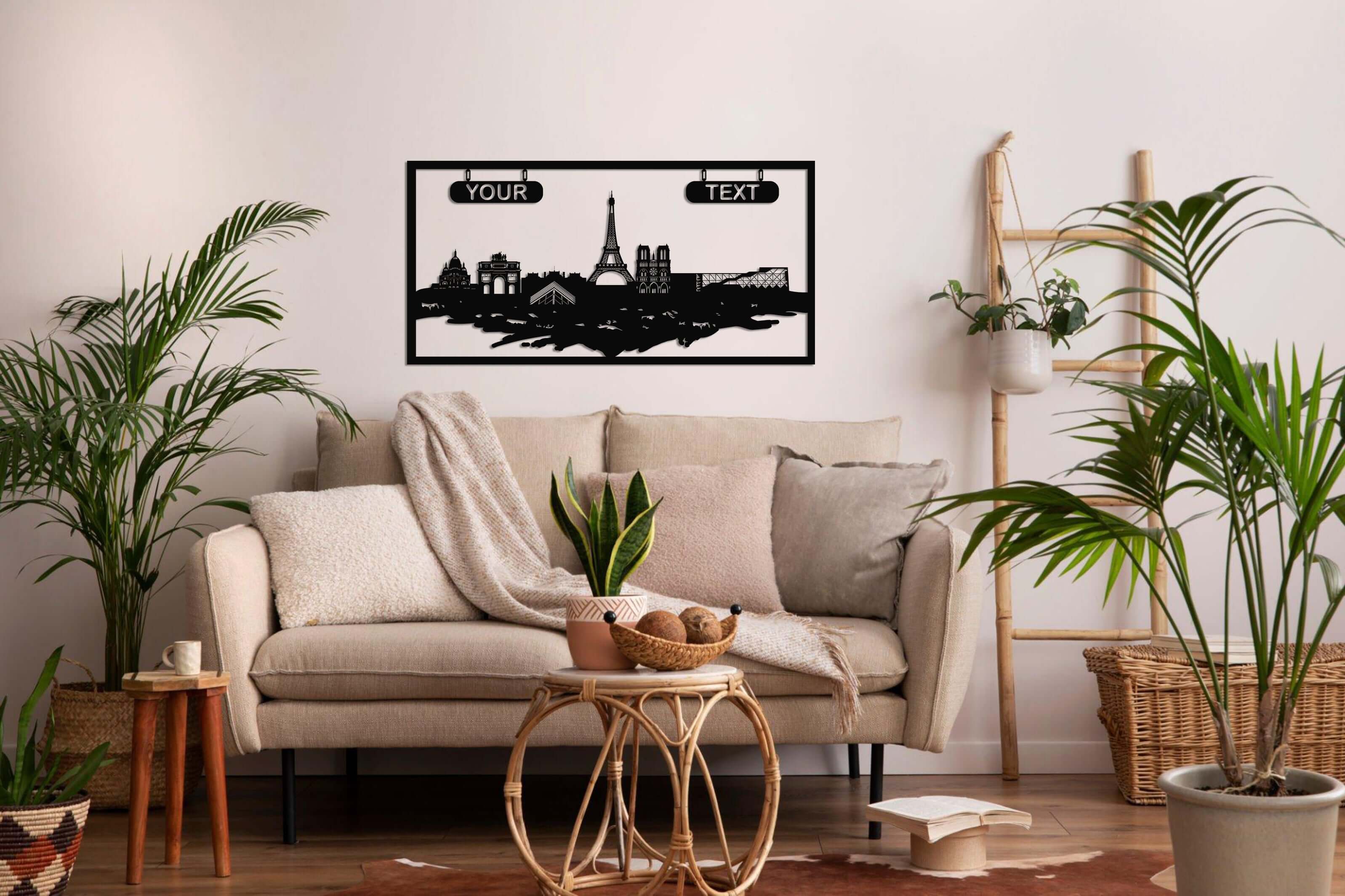Personalized Paris Metal Wall Art