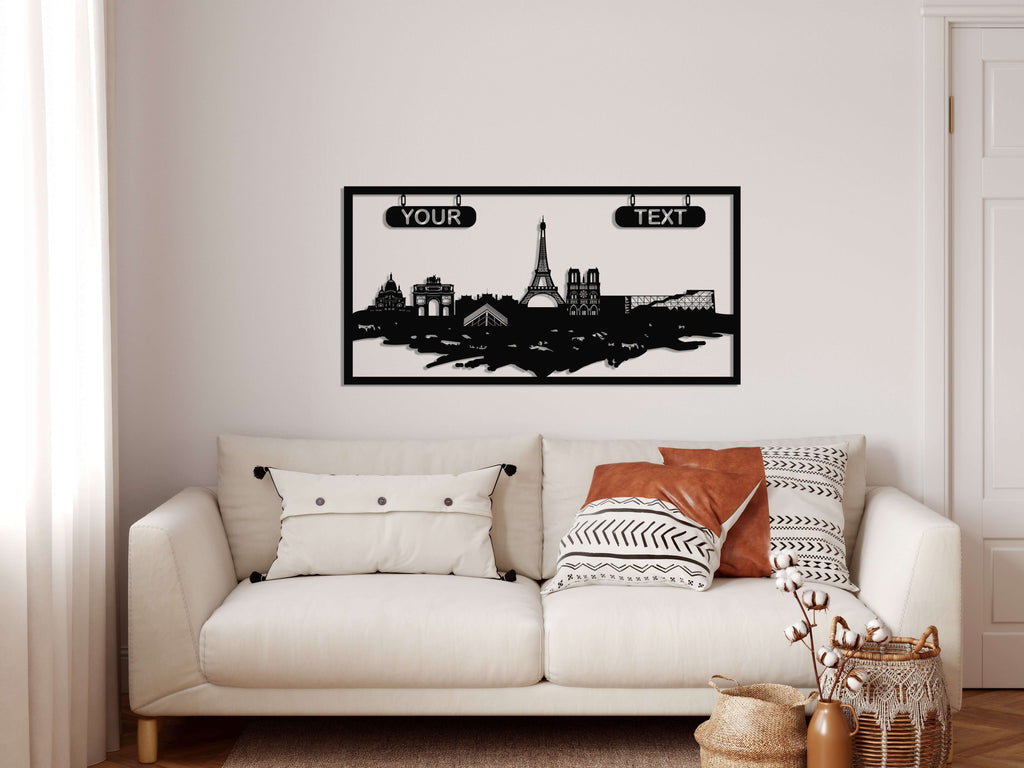 Personalized Paris Metal Wall Art