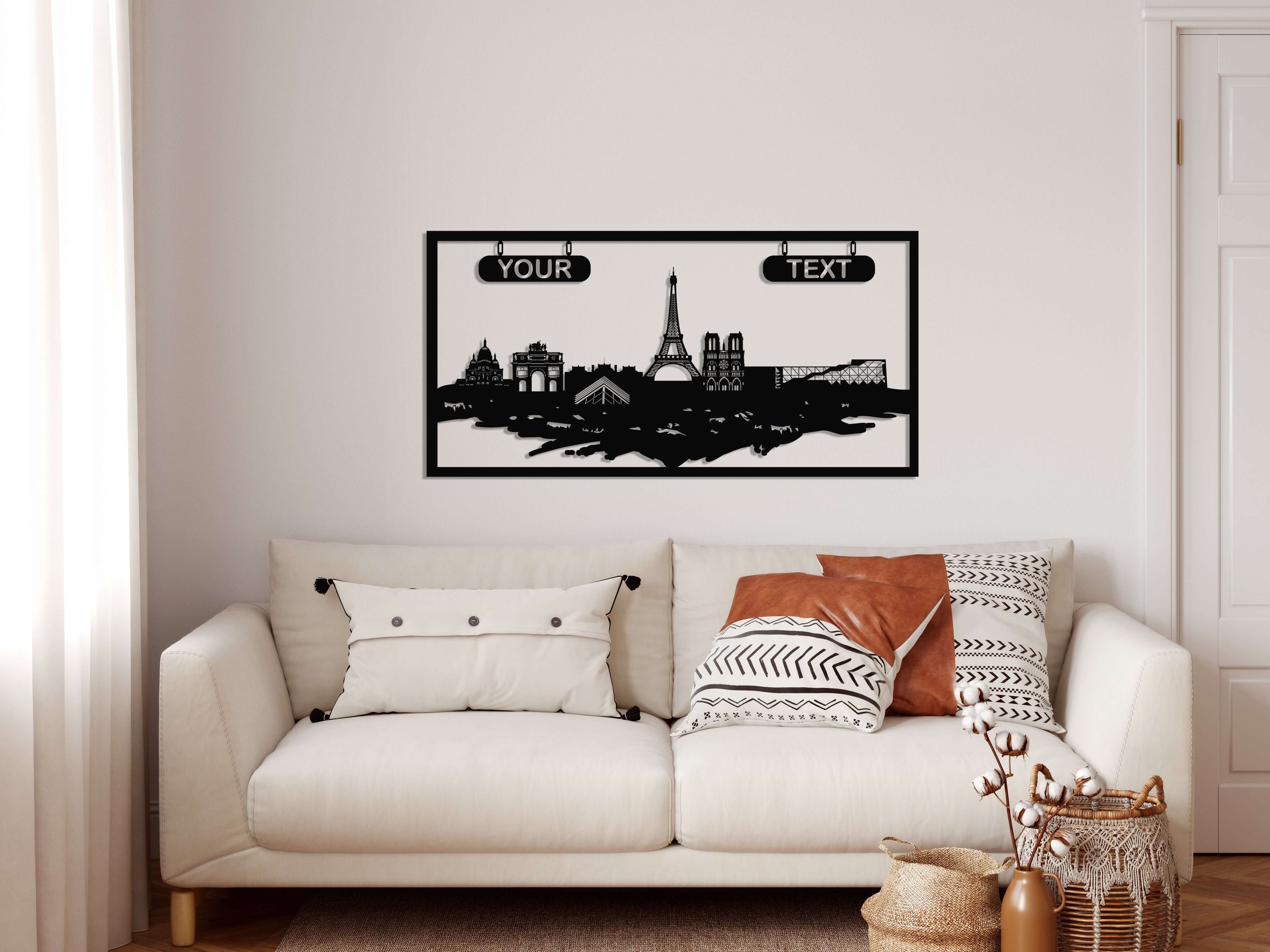 Personalized Paris Metal Wall Art