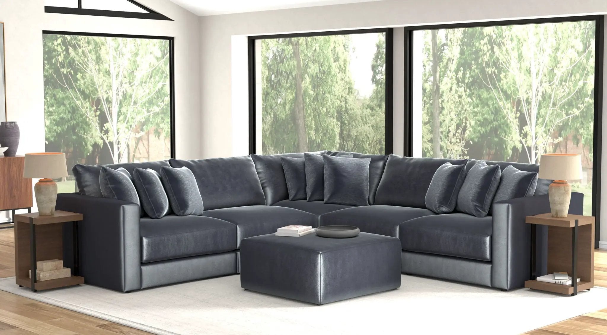 Remington - Modular Sofa And Cocktail Ottoman