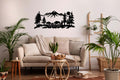 Personalized Bison Family Metal Wall Art