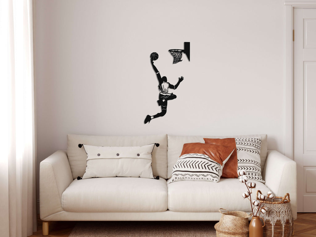 Basketball Metal Wall Art