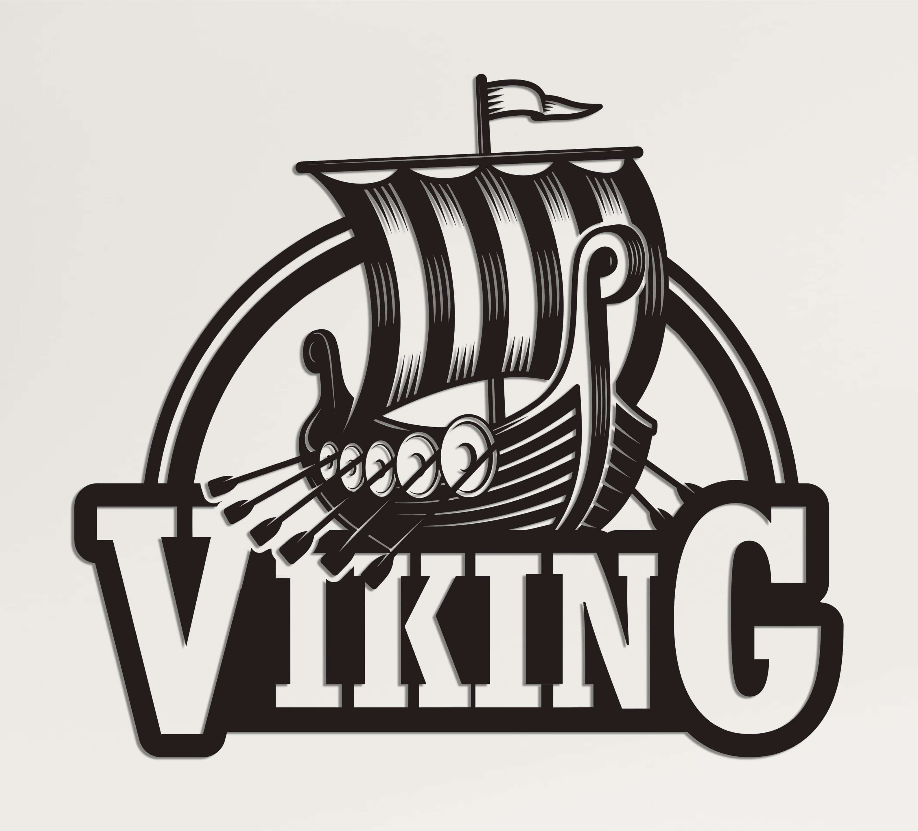 Viking Ship Metal Wall Art