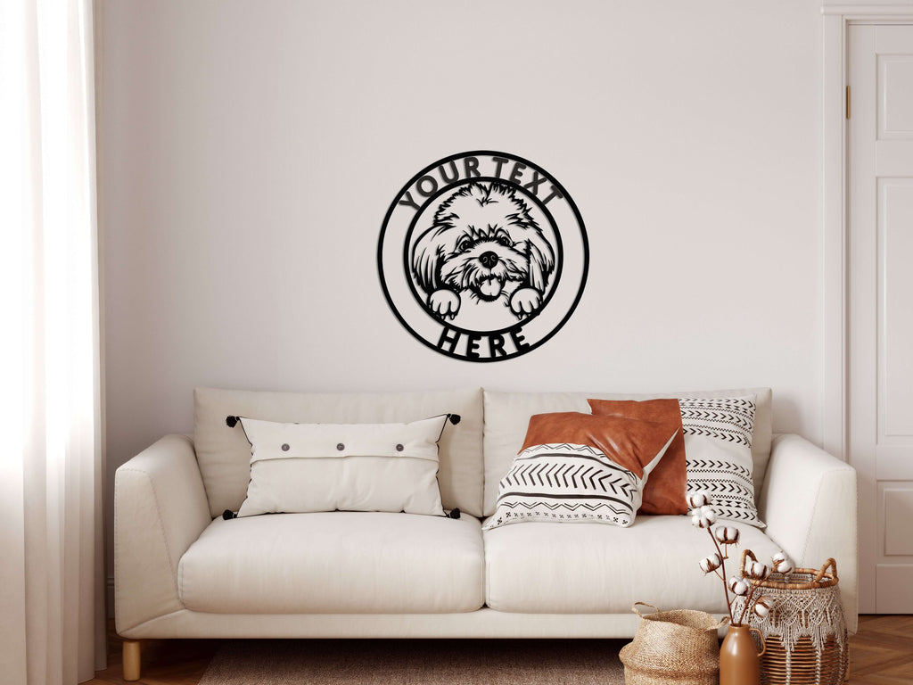 Personalized Dogs Metal Wall Art
