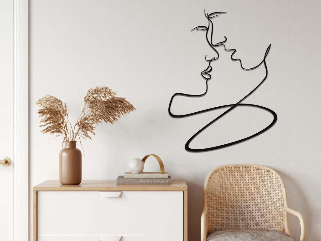 Lovers Metal Wall Art
