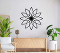 Geometric Flower Metal Wall Art