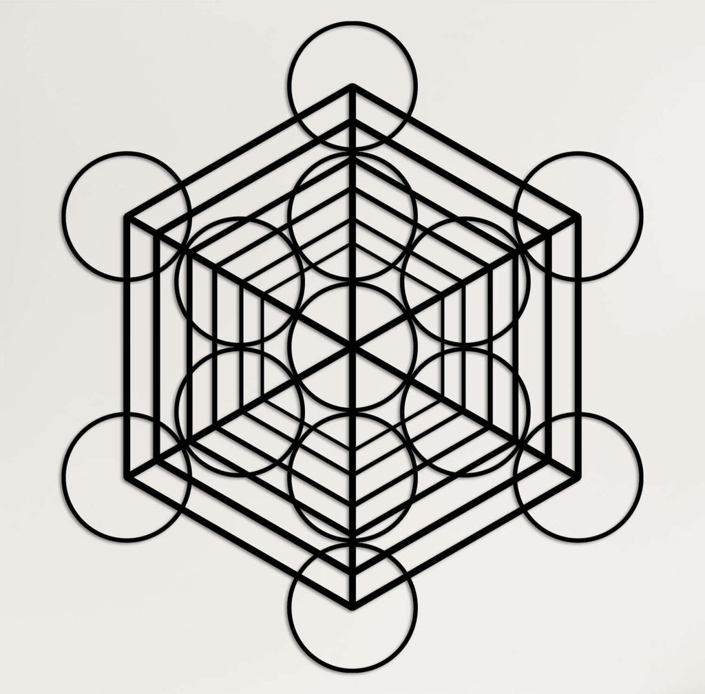 Metatron Cube Metal Wall Art