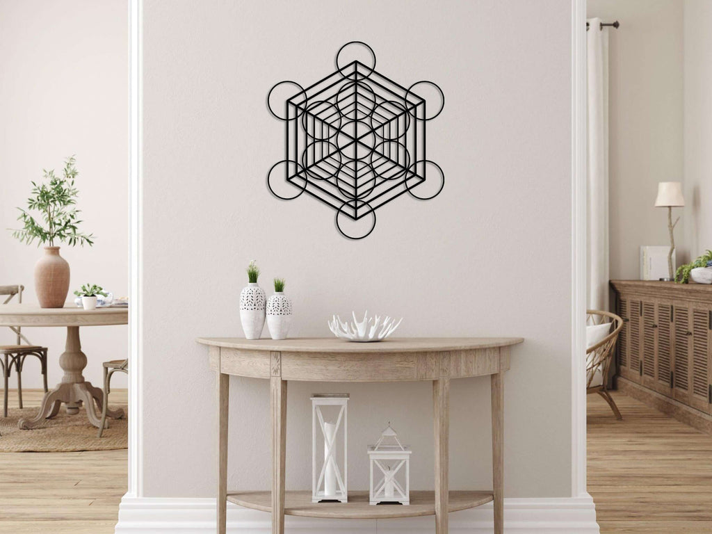 Metatron Cube Metal Wall Art