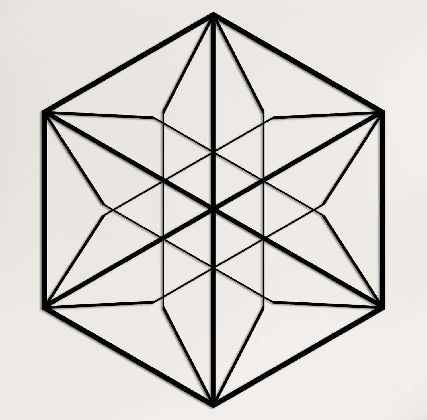 Vector Equilibrium Metal Wall Art