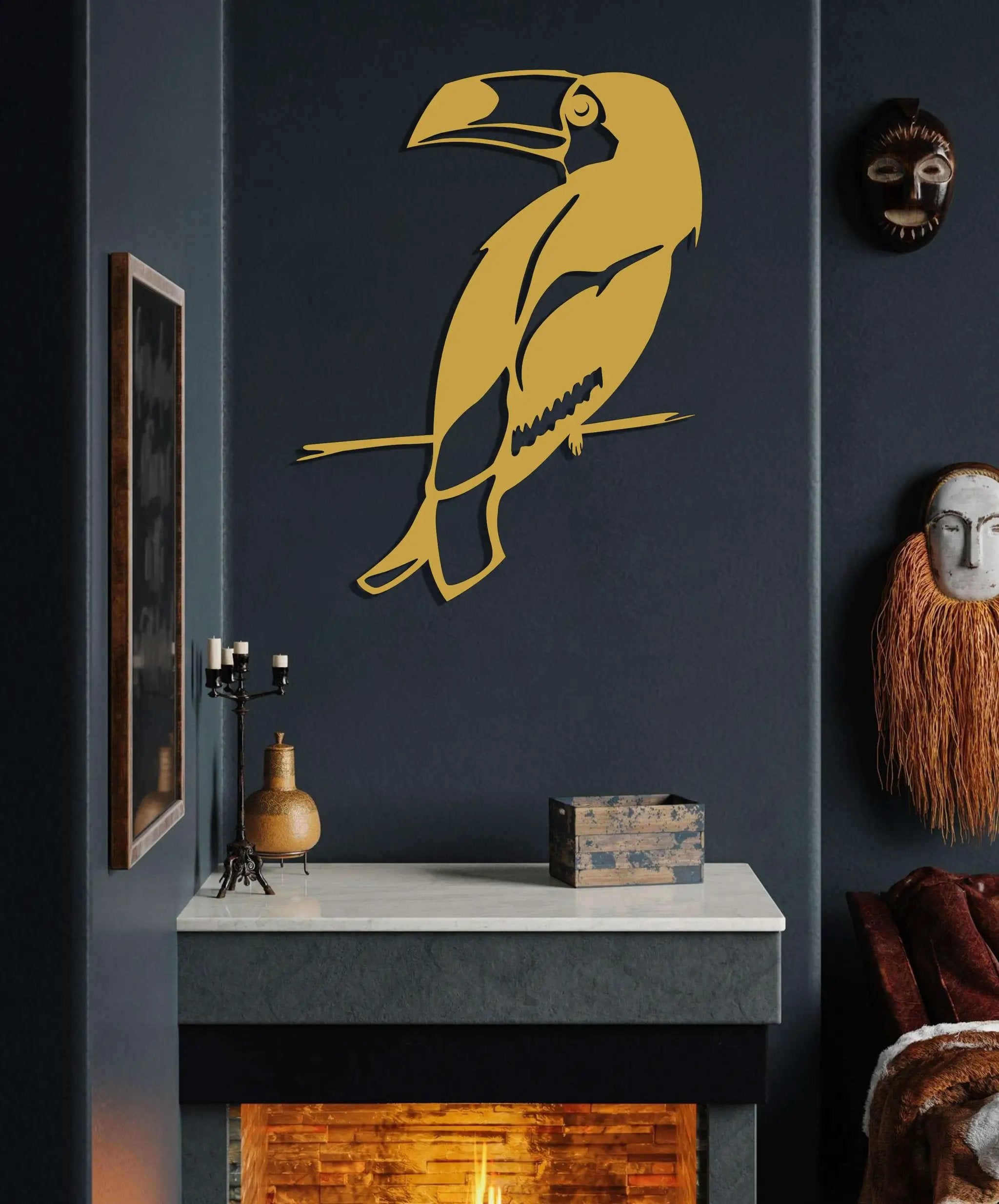 Parrot Metal Wall Art
