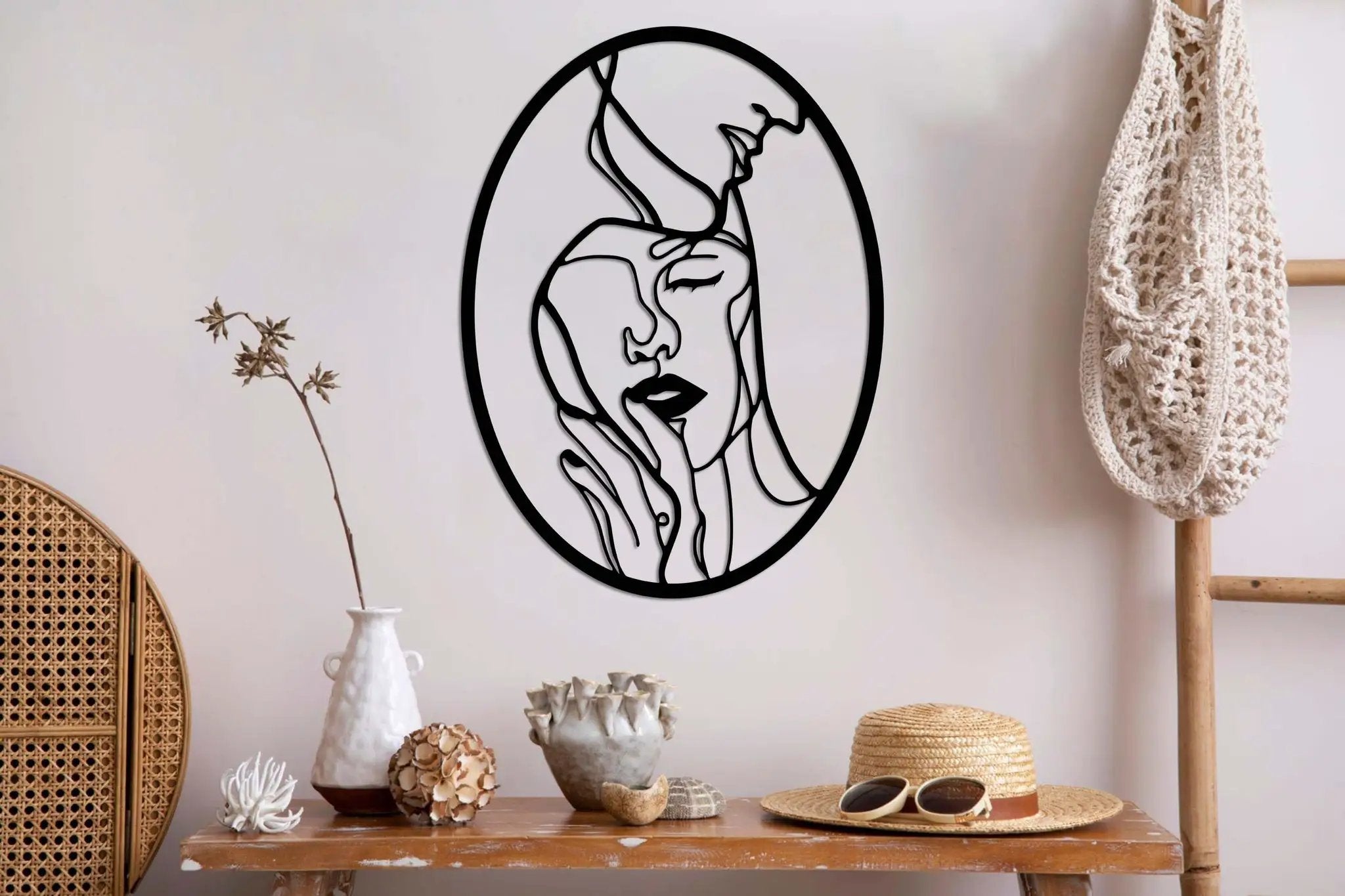 Minimal Gentleman And Lady Art Metal Wall Art