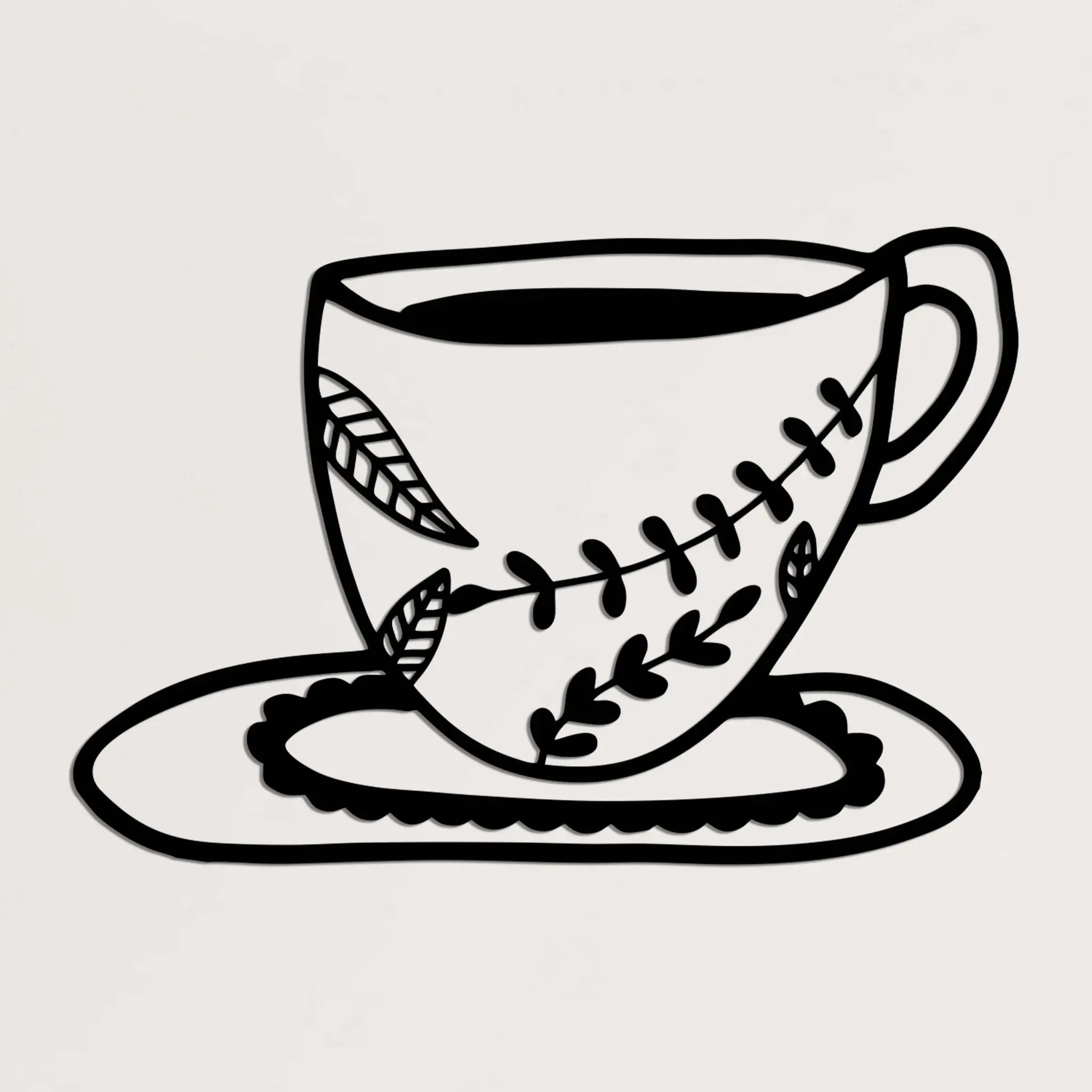 A Cup of Coffe  Metal Wall Art