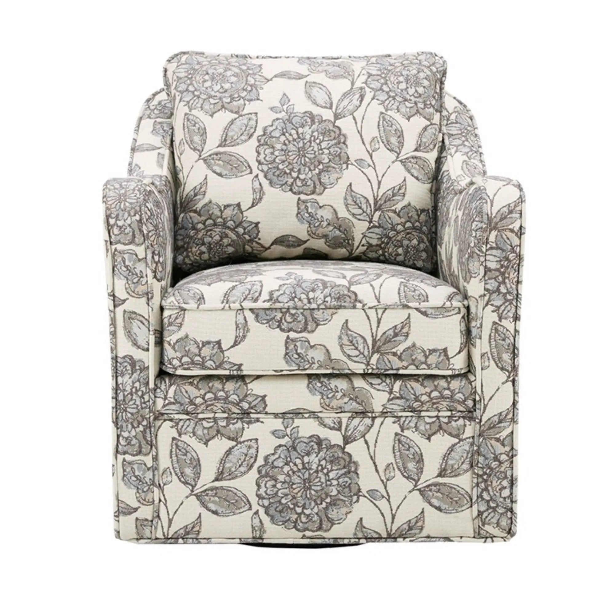 Wide Seat Arm Chair With 360 Degree Rotation