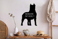 Beware Of Dog Metal Wall Art