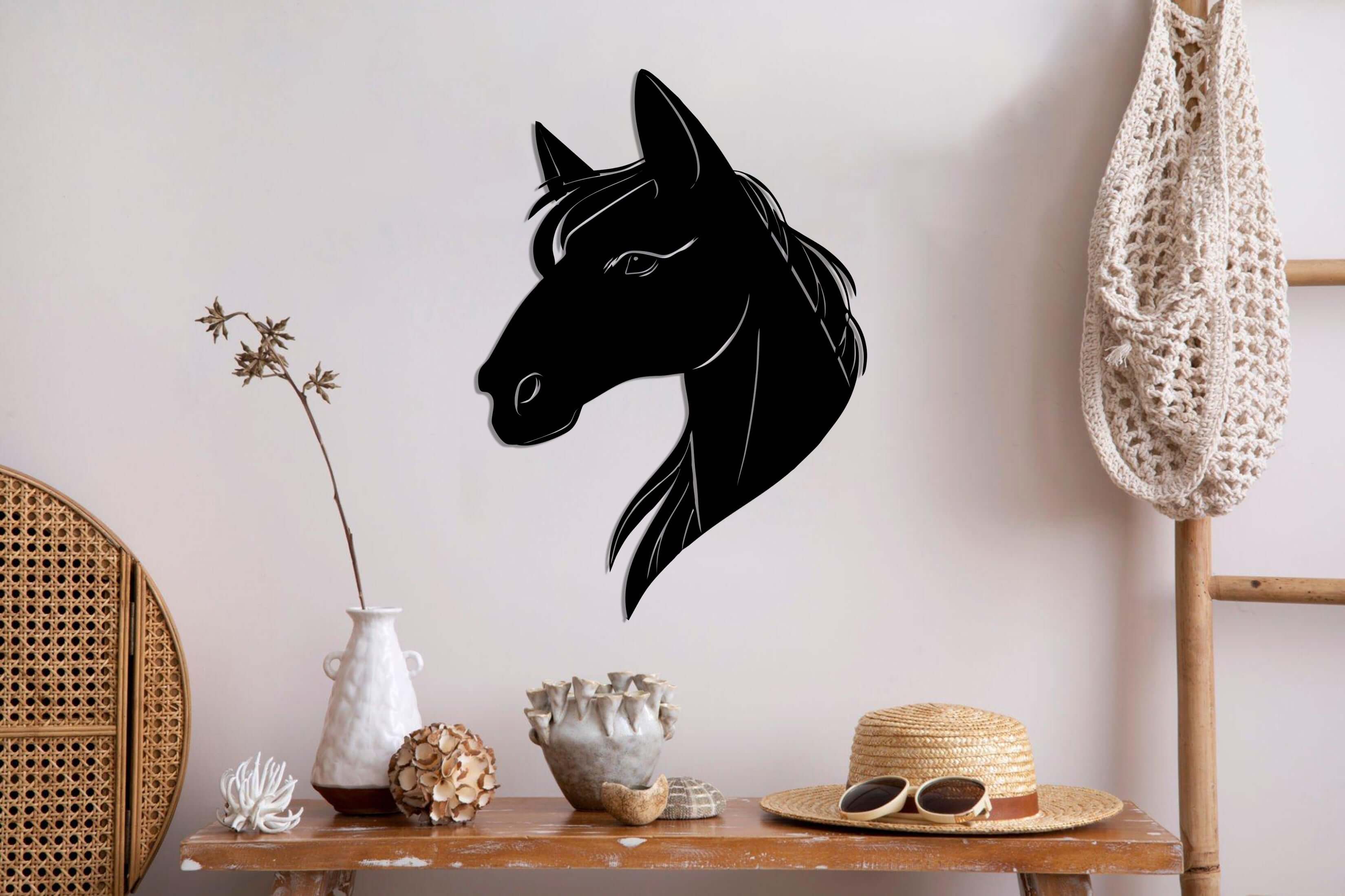 Handsome Horse Metal Wall Art