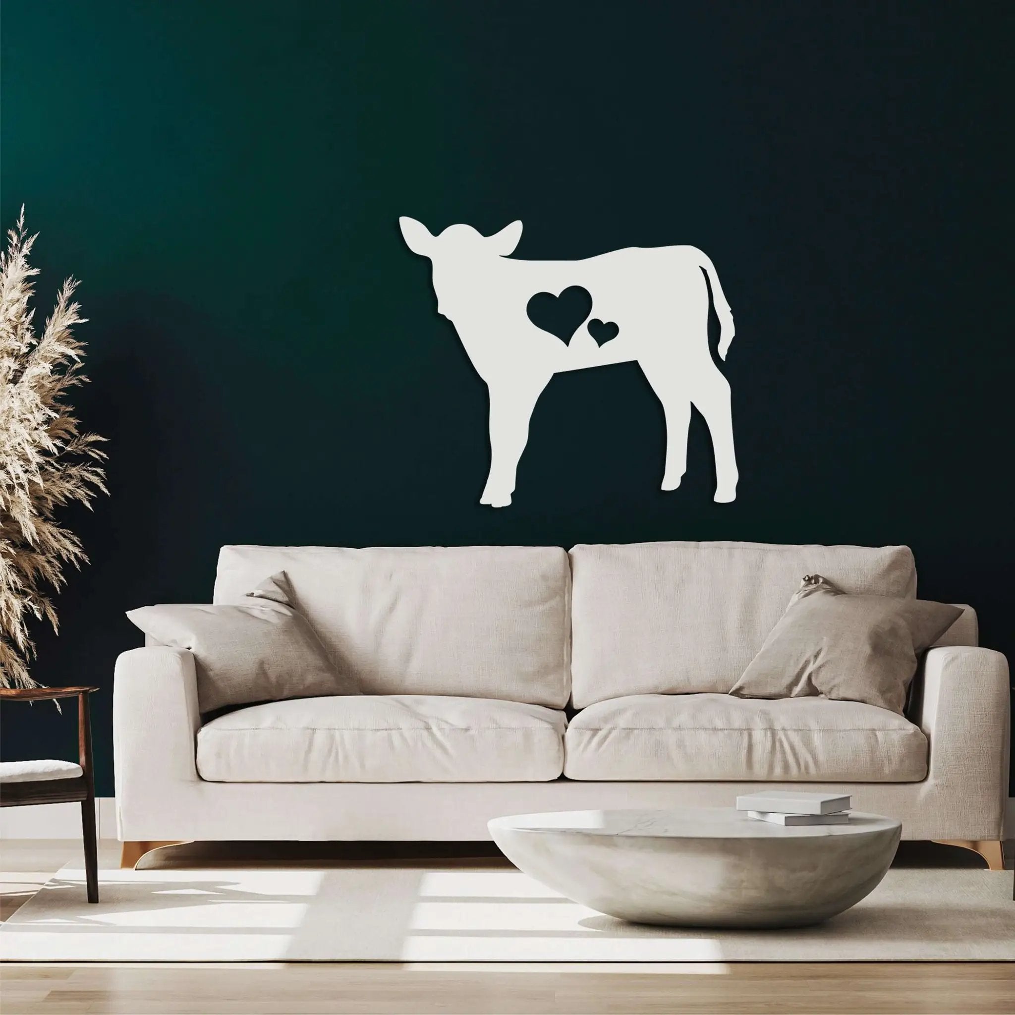 Happy Cow Metal Wall Art