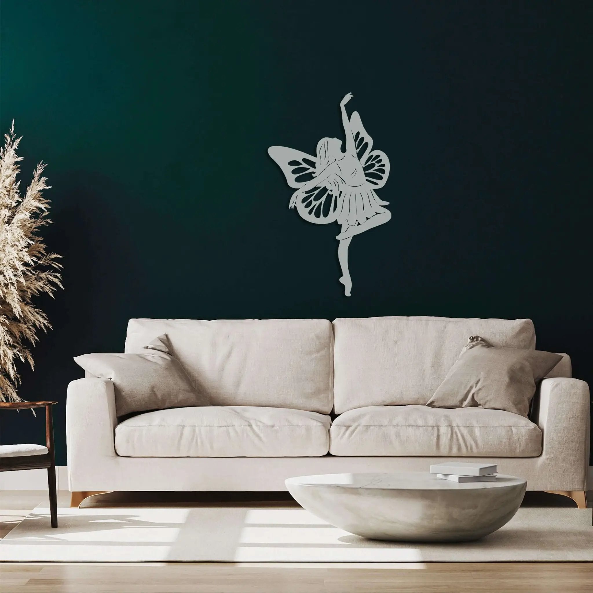 Butterfly Ballerina Metal Wall Art