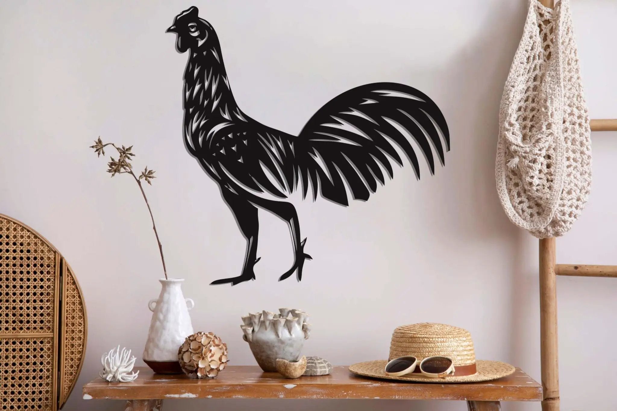 King Chicken  Metal Wall Art