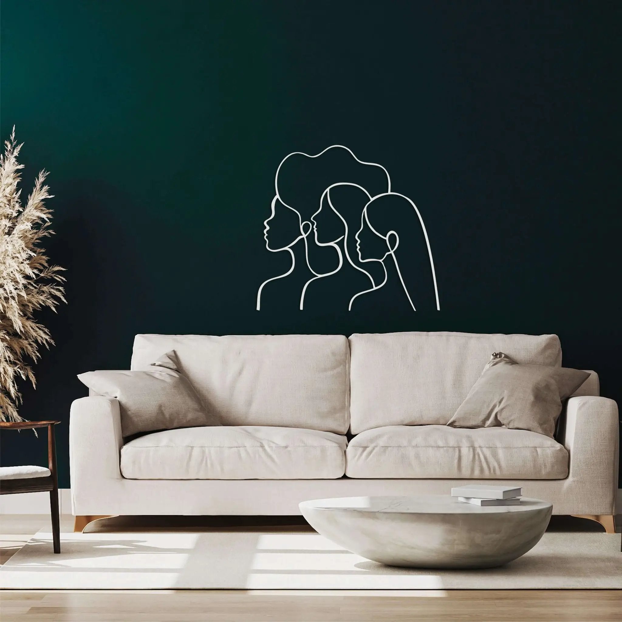 Girls in Order Metal Wall Art