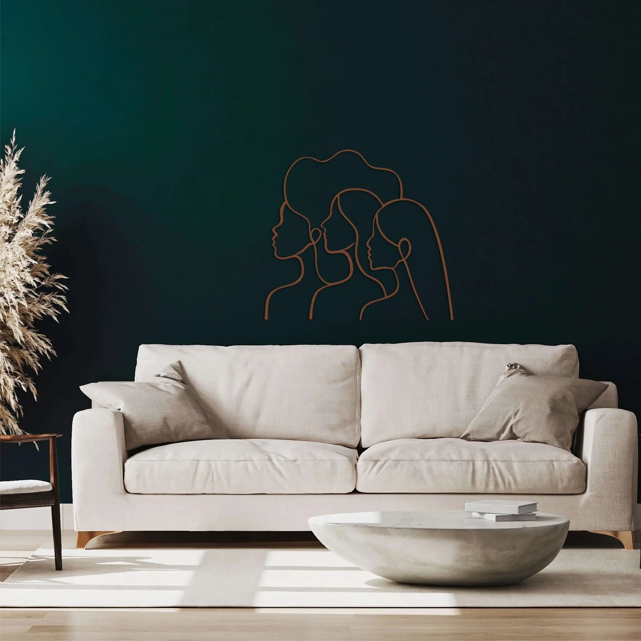Girls in Order Metal Wall Art