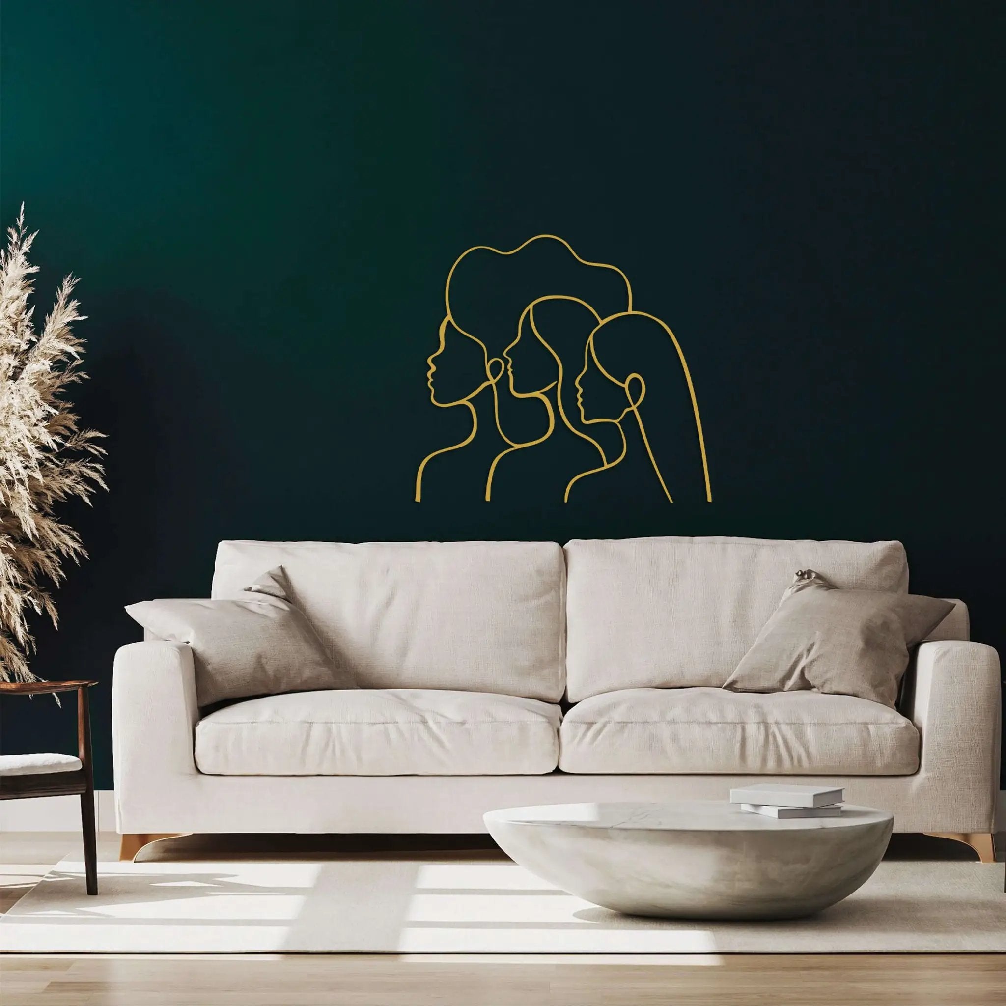 Girls in Order Metal Wall Art