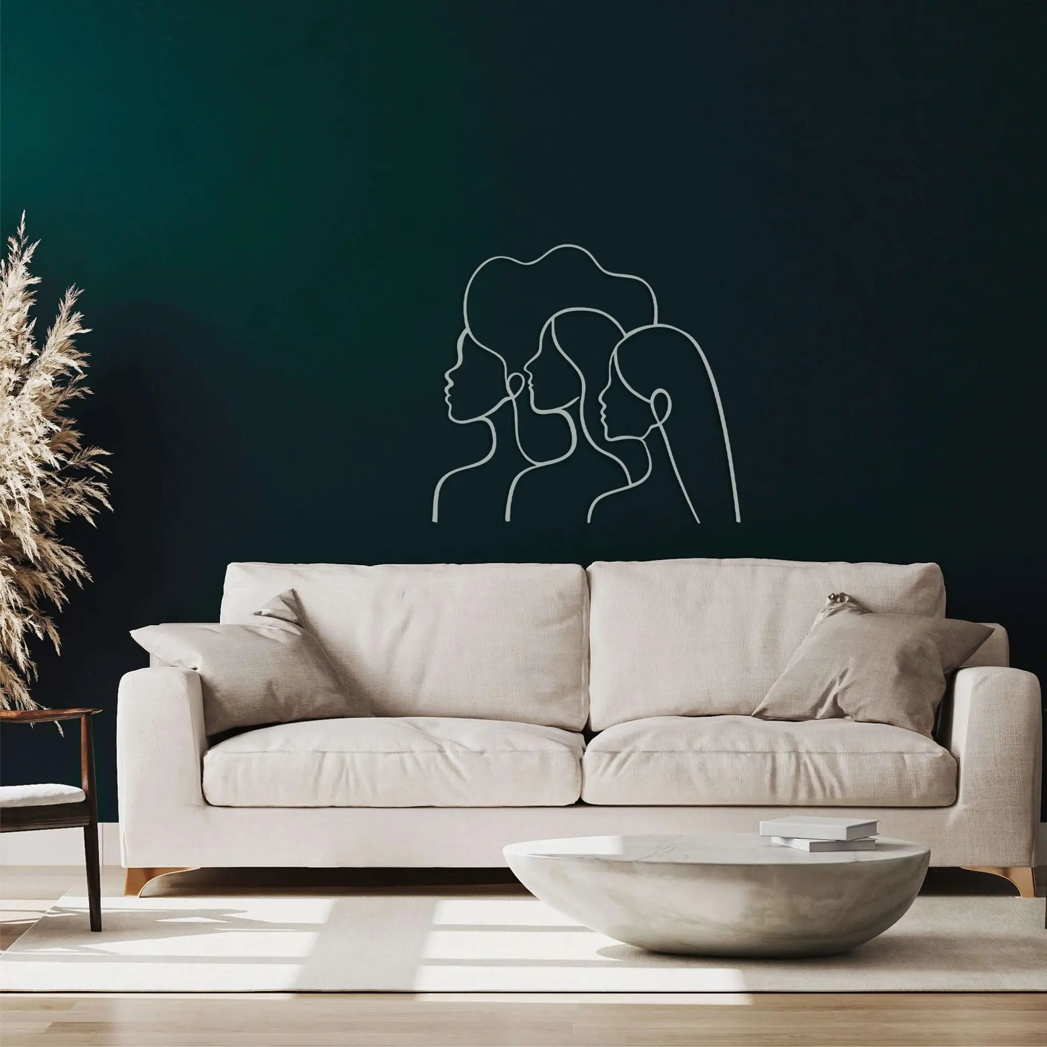 Girls in Order Metal Wall Art