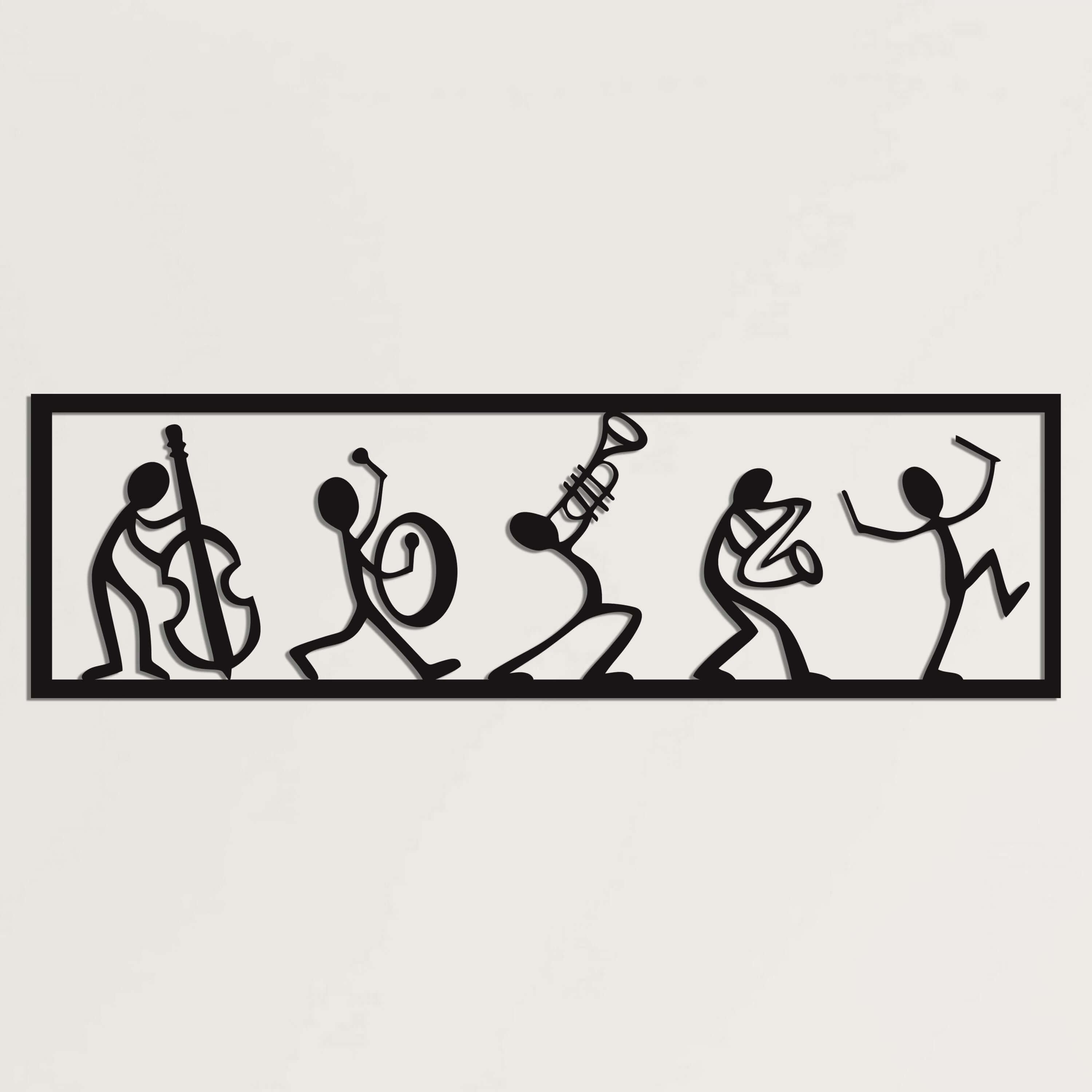 Stickman Orchestra Metal Wall Art