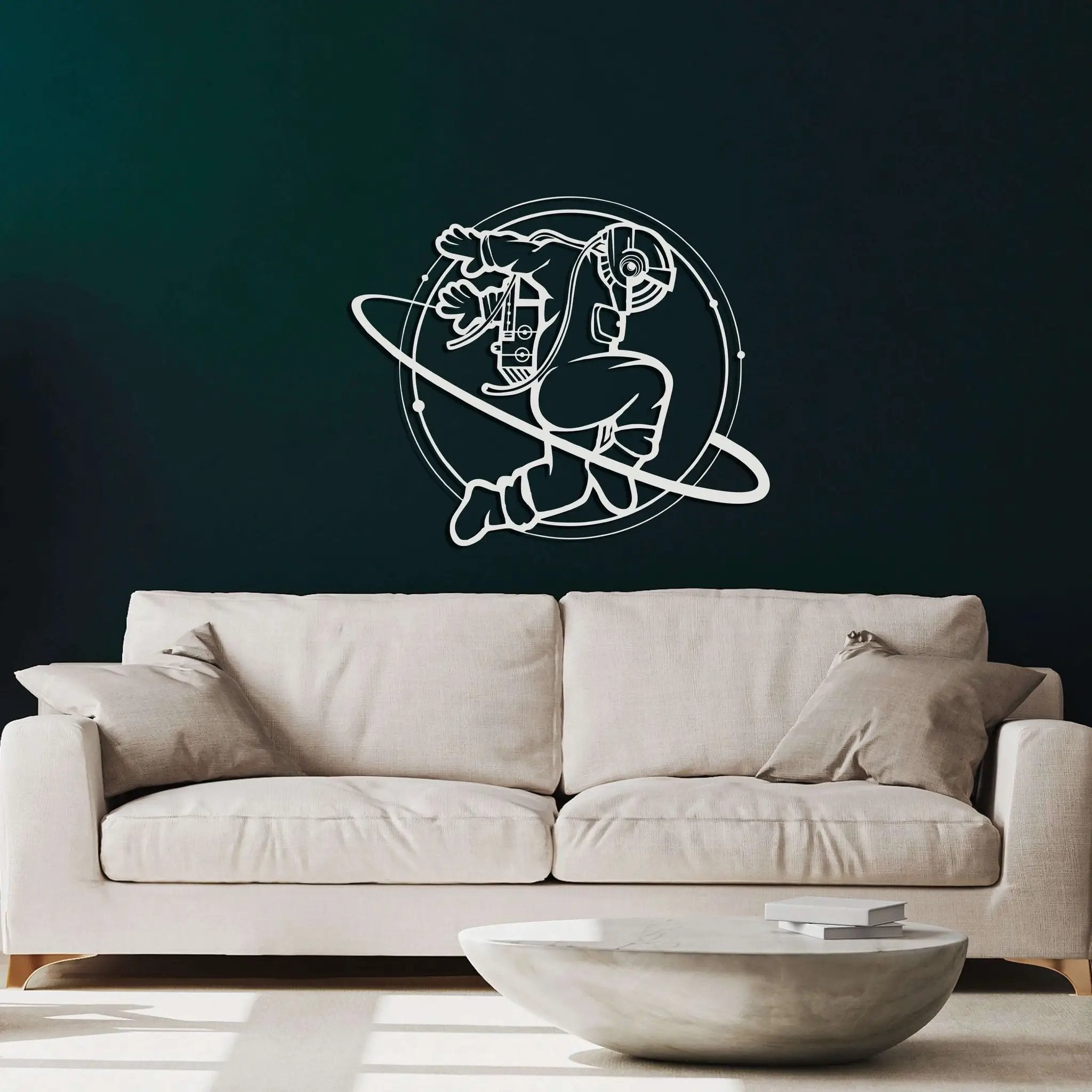 Galaxy Man Metal Wall Art