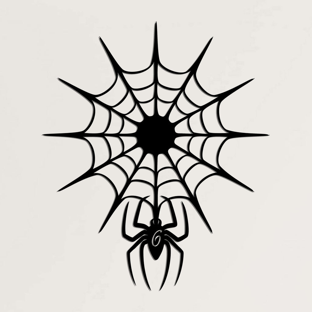 Spider Web Metal Wall Art