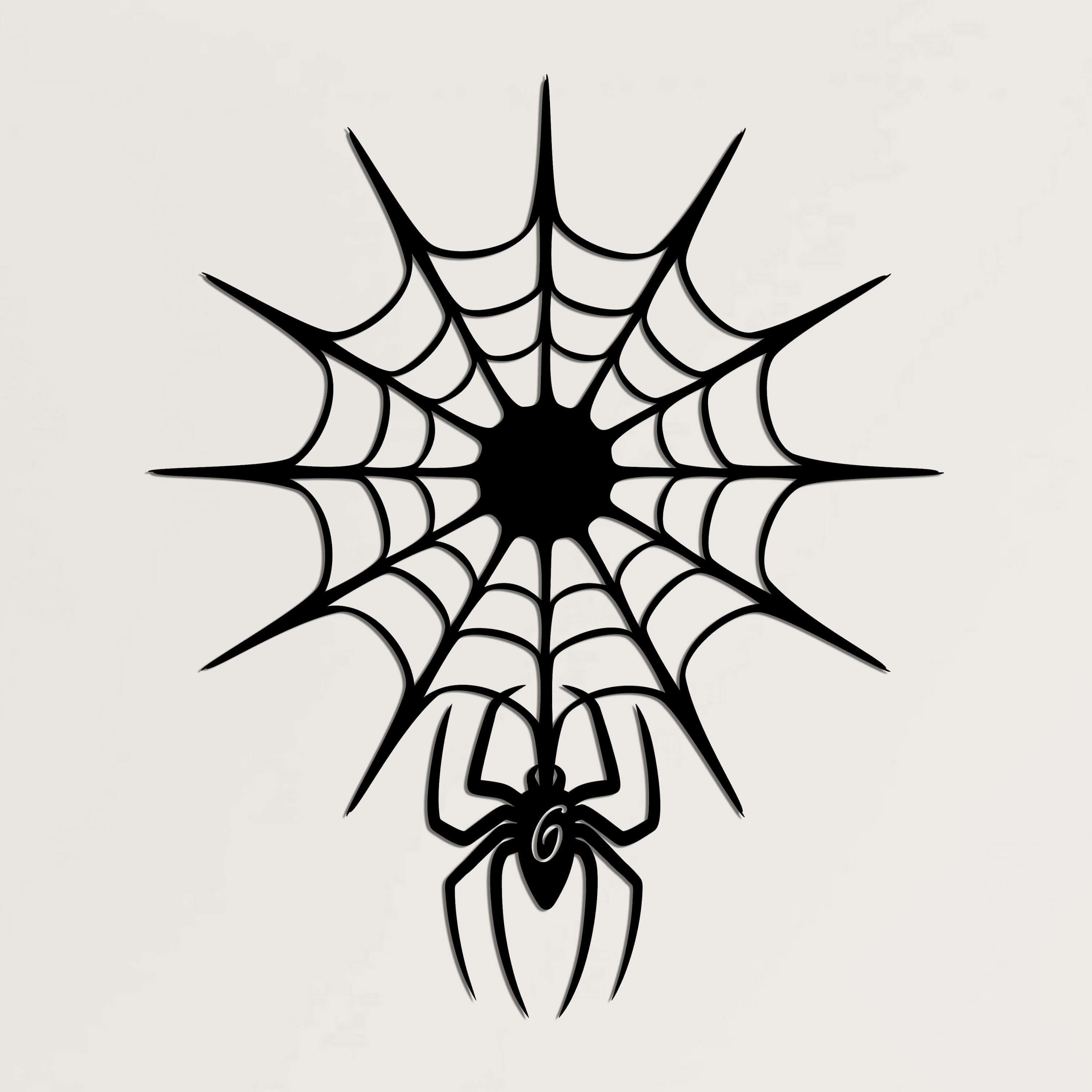 Spider Web Metal Wall Art
