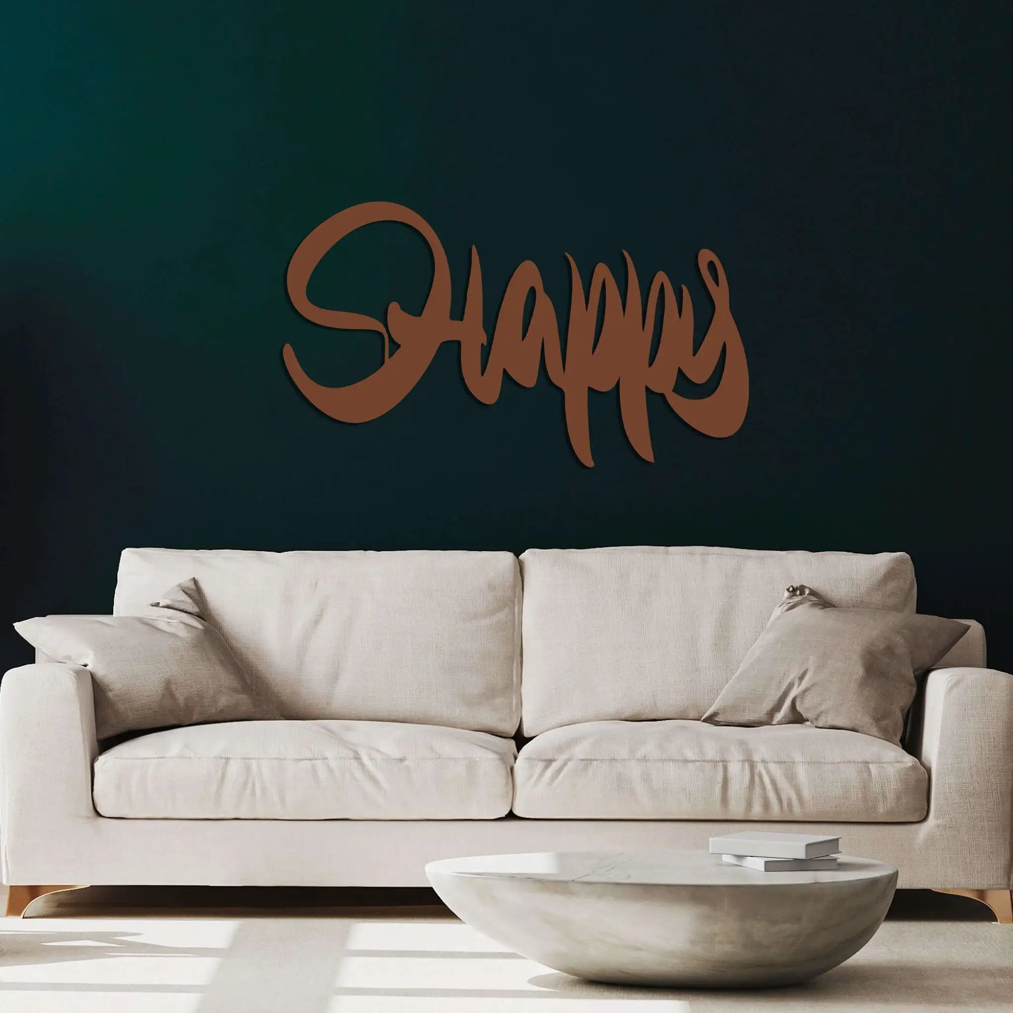 Happy  Metal Wall Art