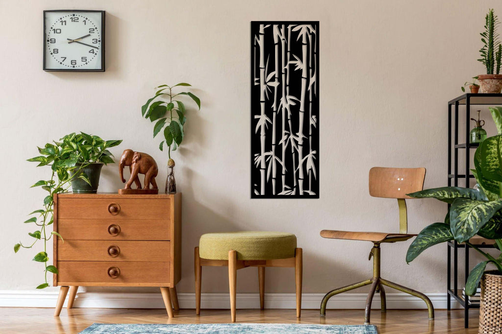 Palm Panel Metal Wall Art