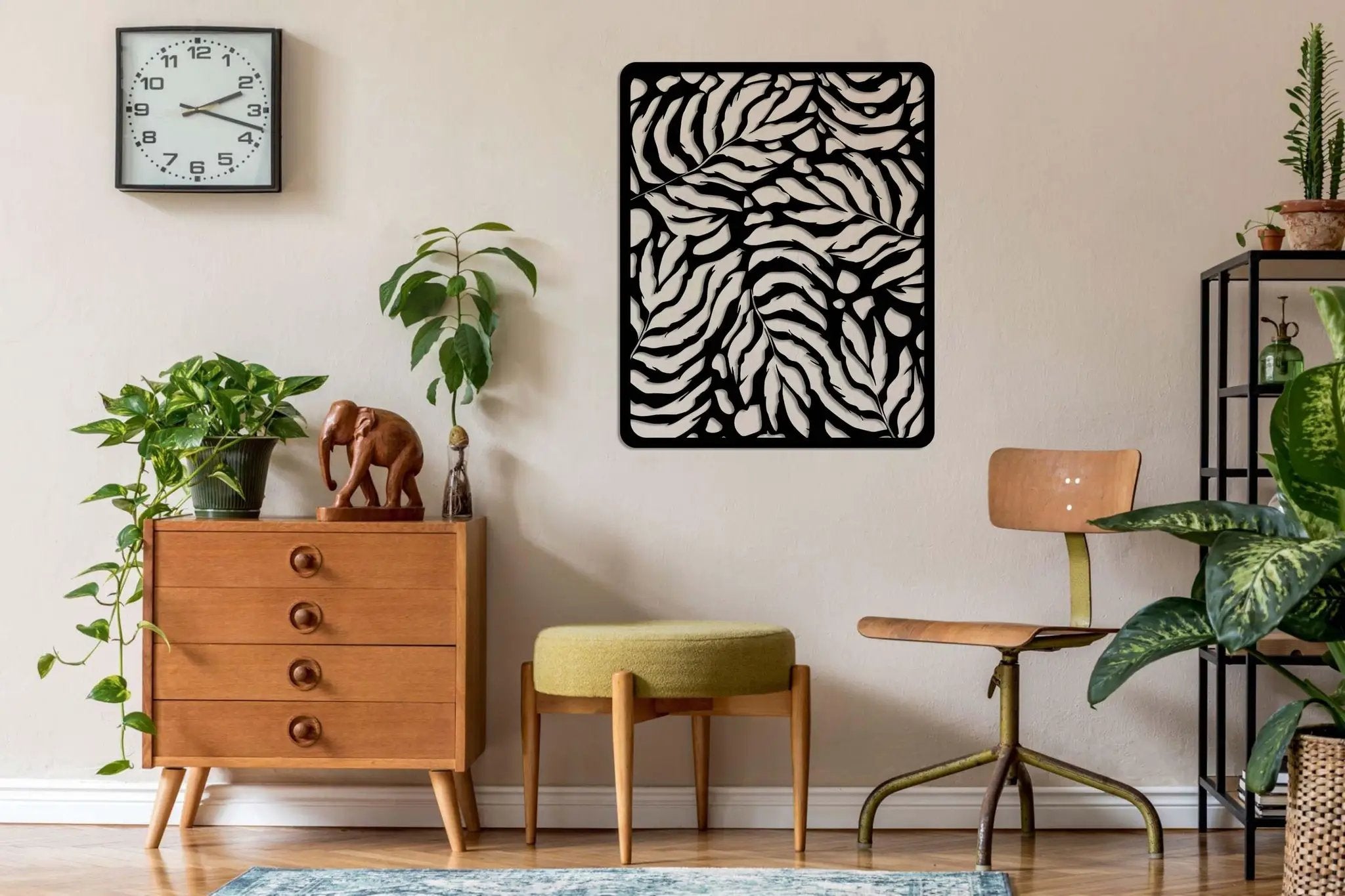 Leaf Table Metal Wall Art