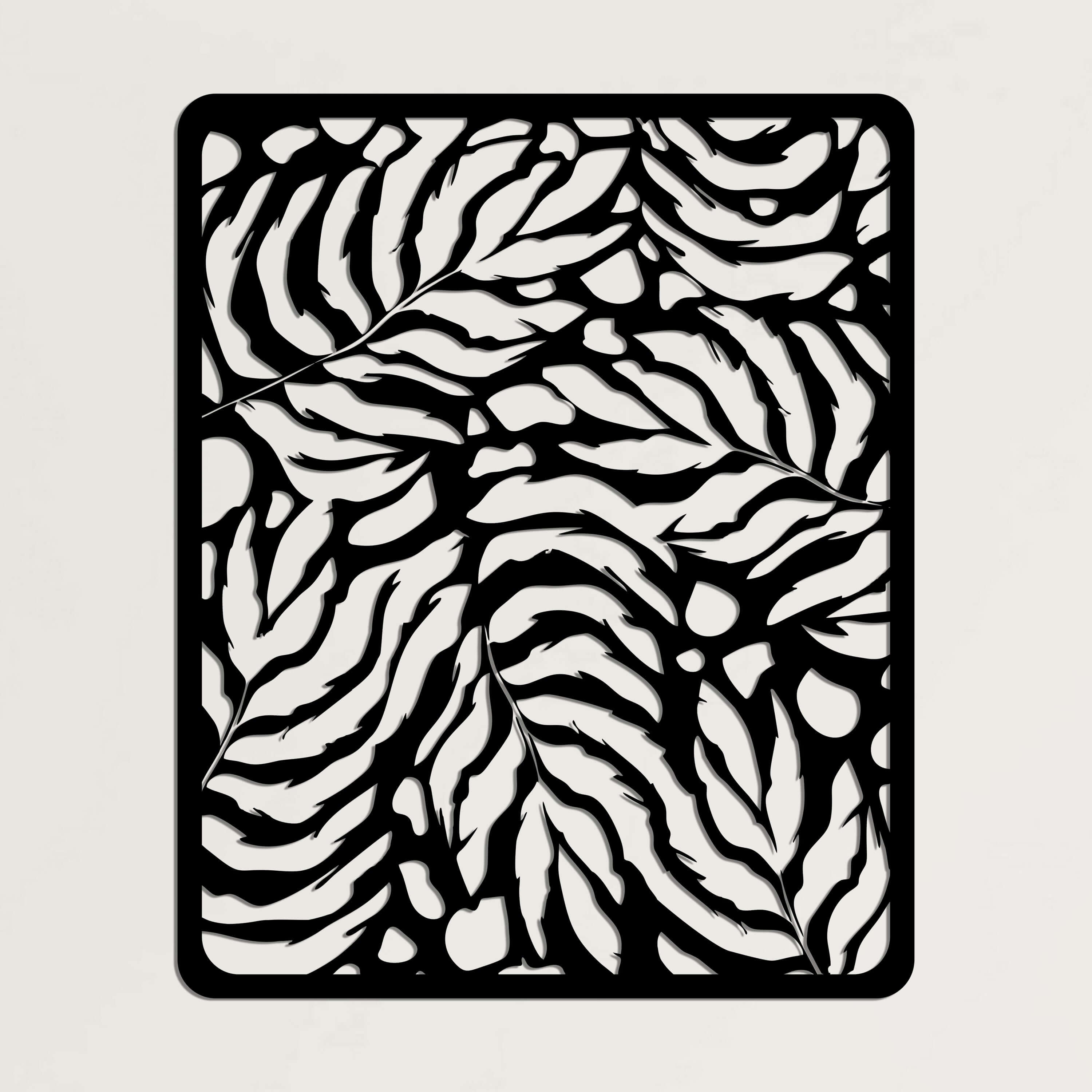 Leaf Table Metal Wall Art