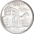 2001 D Kentucky Statehood Washington Commemorative Quarter