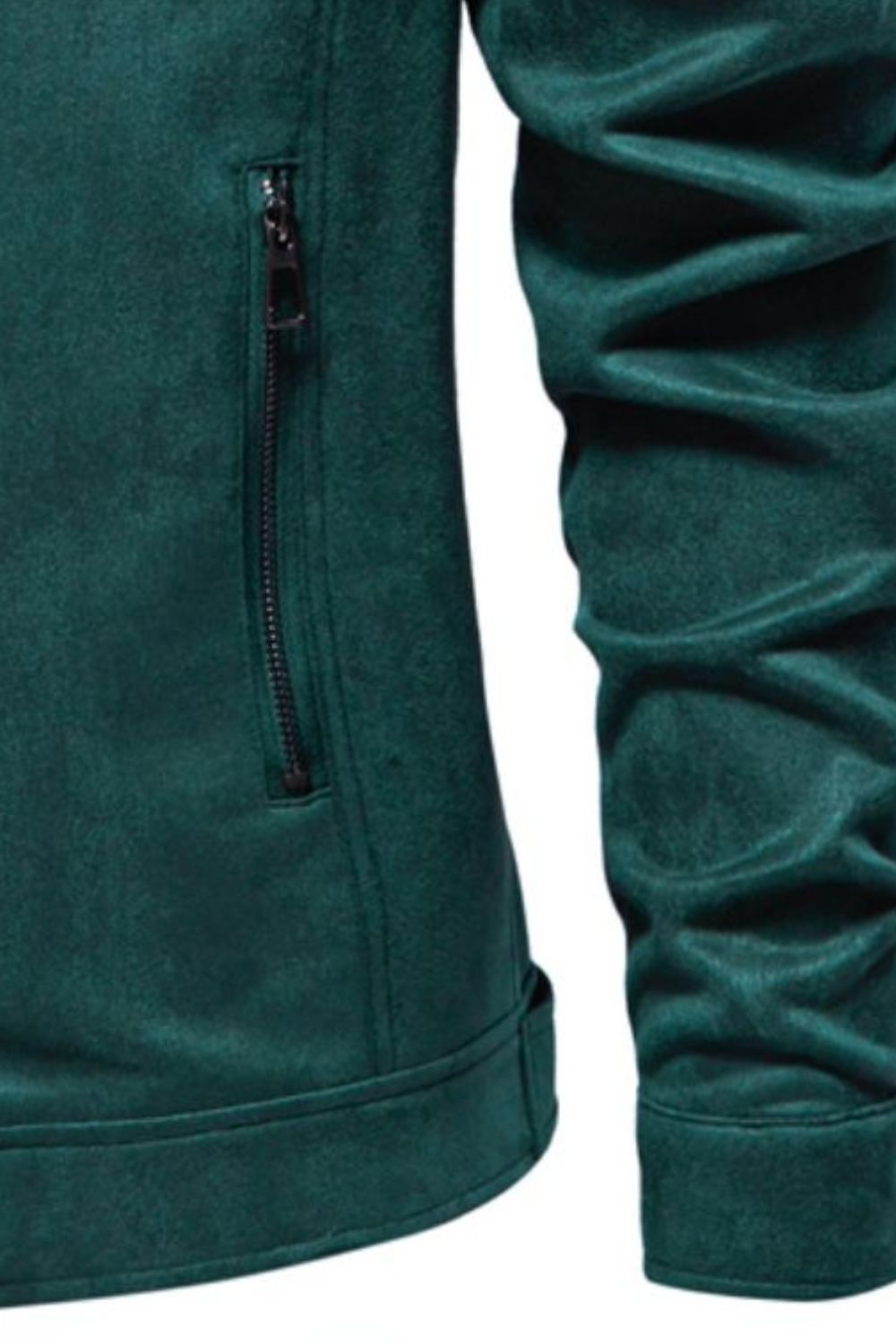Zip Up Long Sleeve Biker Jacket
