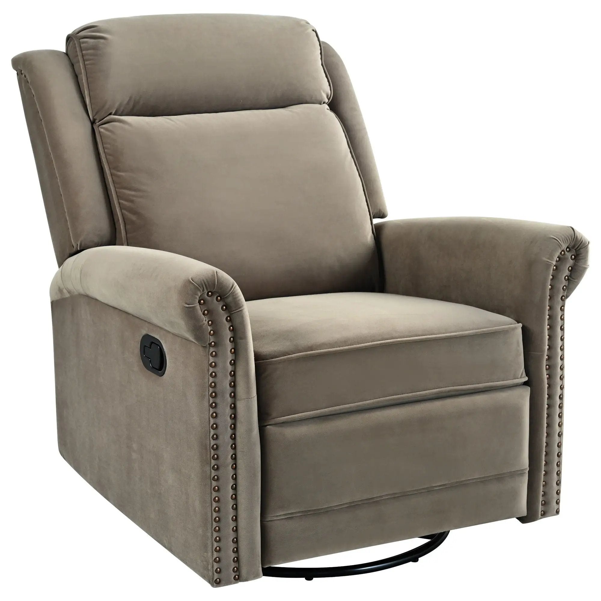 360 Degrees Swivel Recliner Manual Rocking Recliner Home With Adjustable Backrest