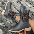 Round Toe Platform Boots