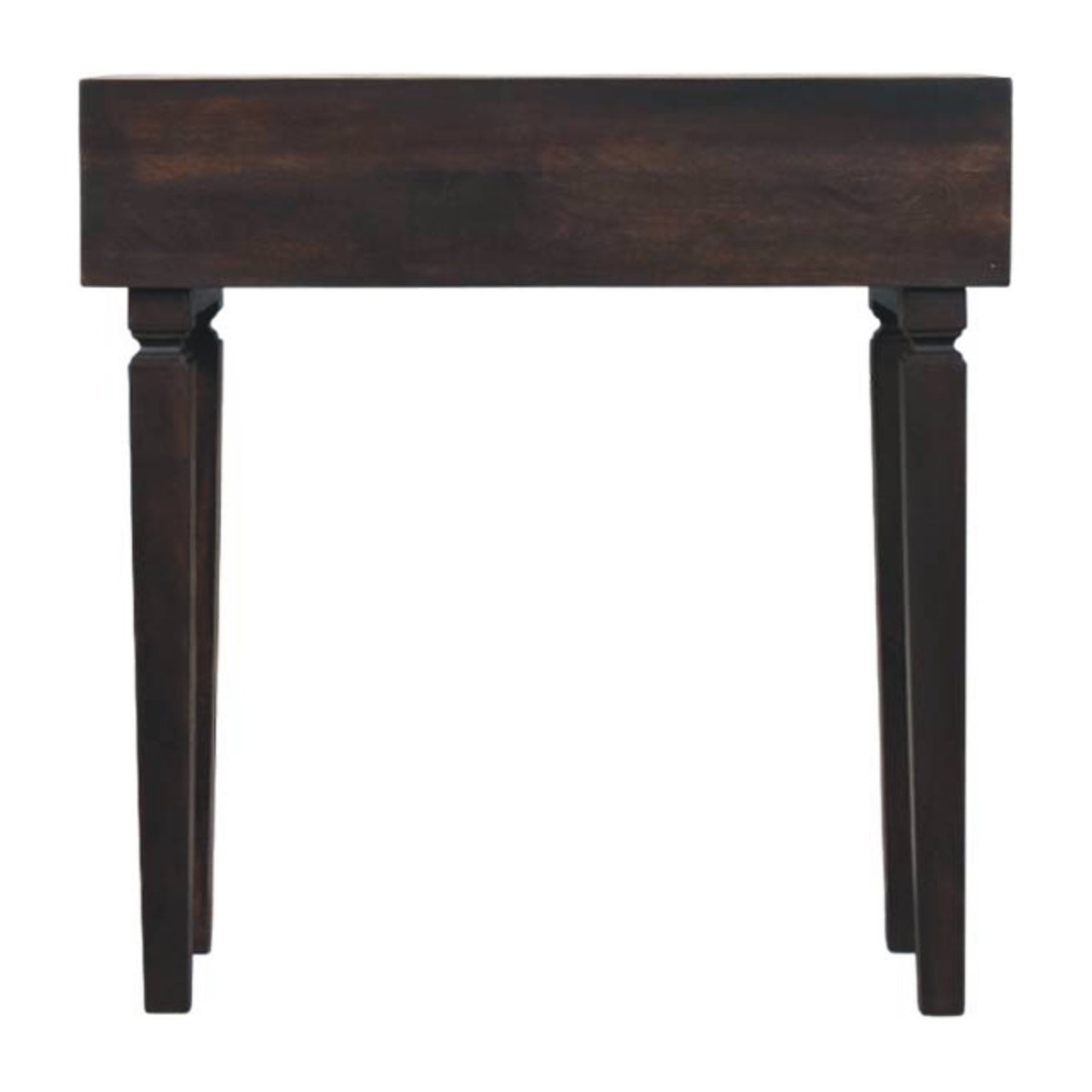 Solid Wood Arno Console Table,Black,2-Drawers