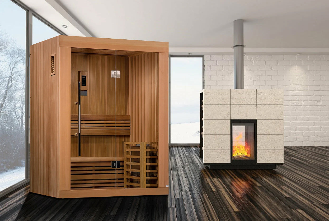 SAUNA EVOLUTION® 2 Person Traditional Steam Sauna Modern Relax