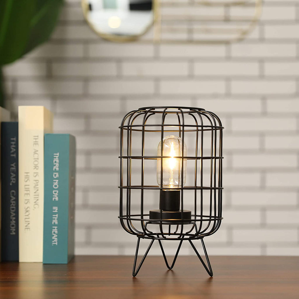 10''High Battery-Powered Metal Table lamp