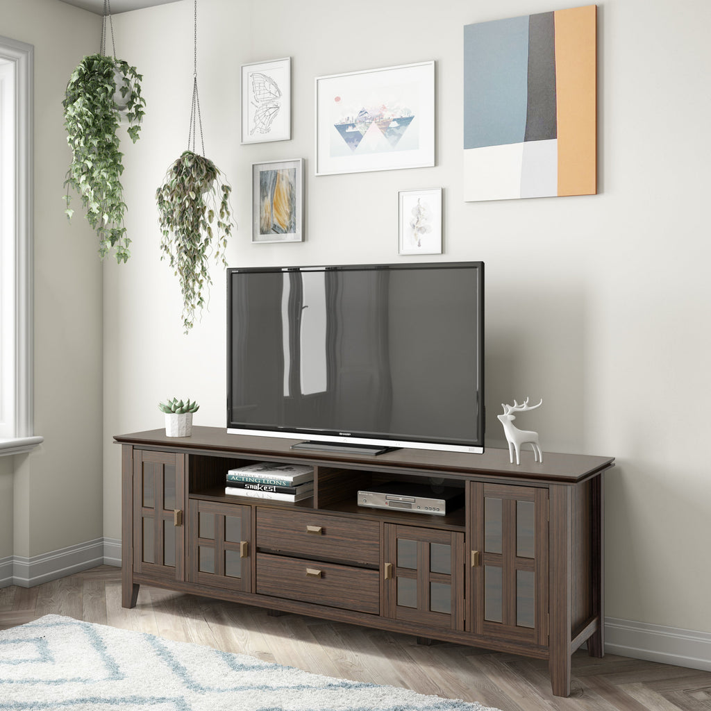 Artisan - 72' TV Media Stand - Farmhouse Brown