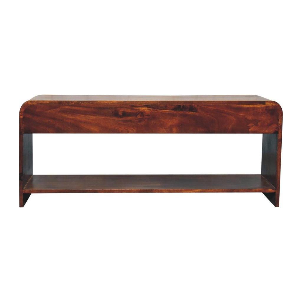 Solid Wood Aspen Slim Media Unit