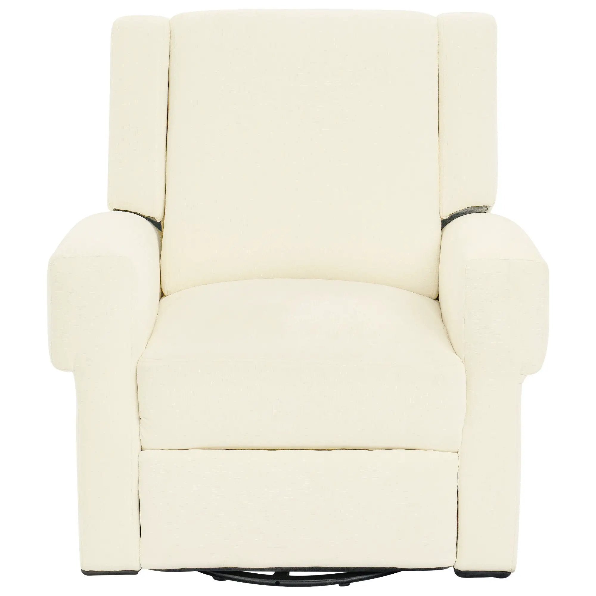 Manual Recliner Chair With Swivel Rocker Function, Dual Recline Angles