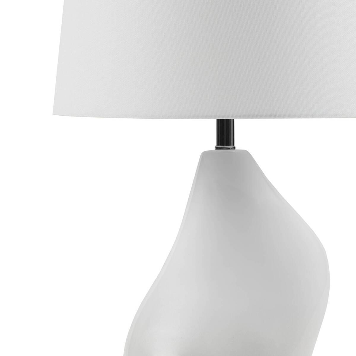 Asymmetrical Ceramic Table Lamp Grey See below
