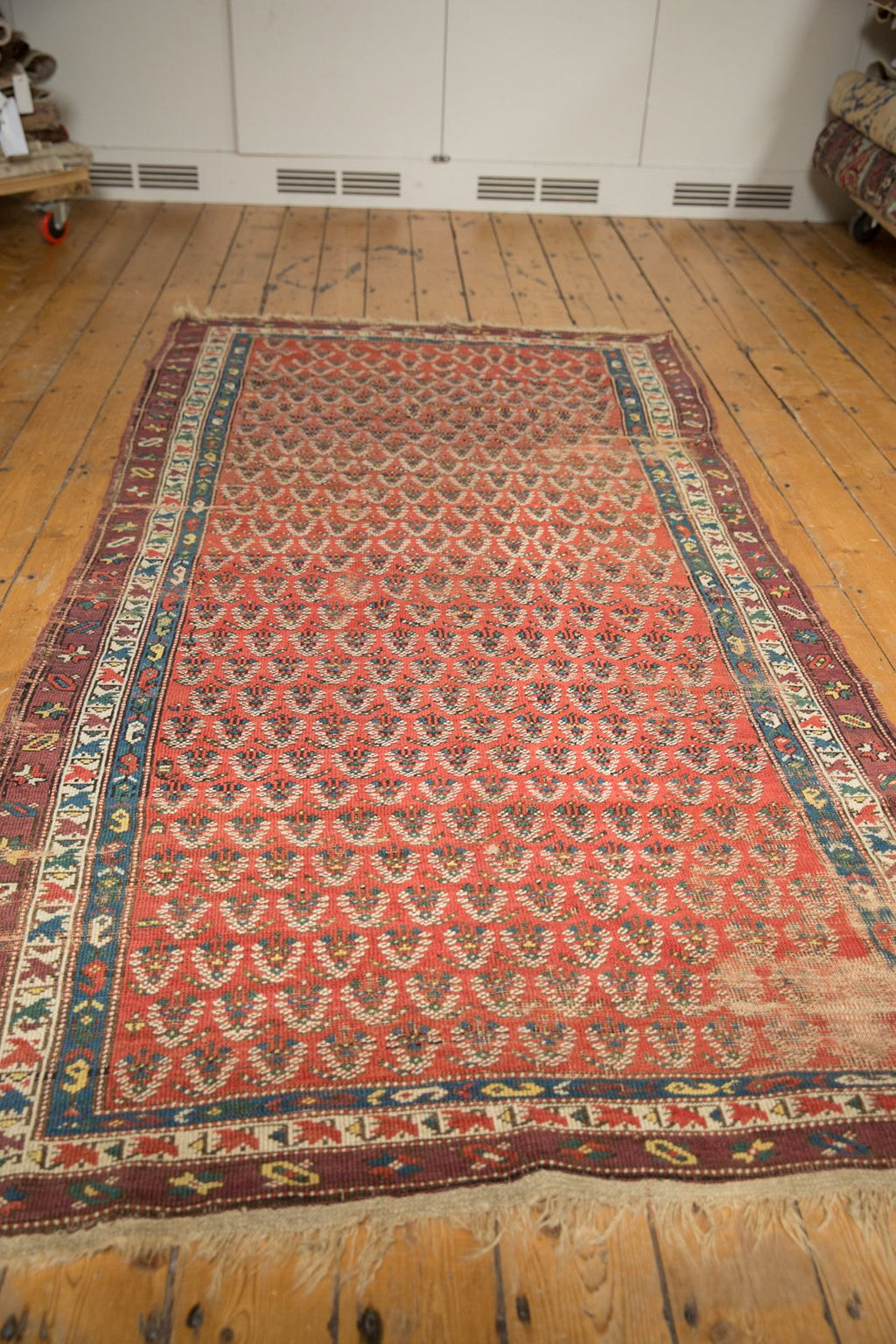 4x8 Antique Caucasian Rug Runner