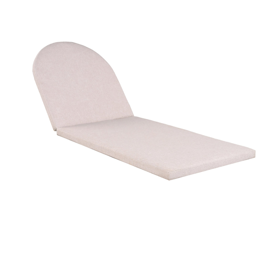 Outdoor Rope Chaise Lounge Set of 9, Patio Lounge Chairs, Outside Poolside Lounge Furniture, Teak look wood Side Table and Beige Cushions, Chaise Lounge with Adjustable Backrest( Beige rope)