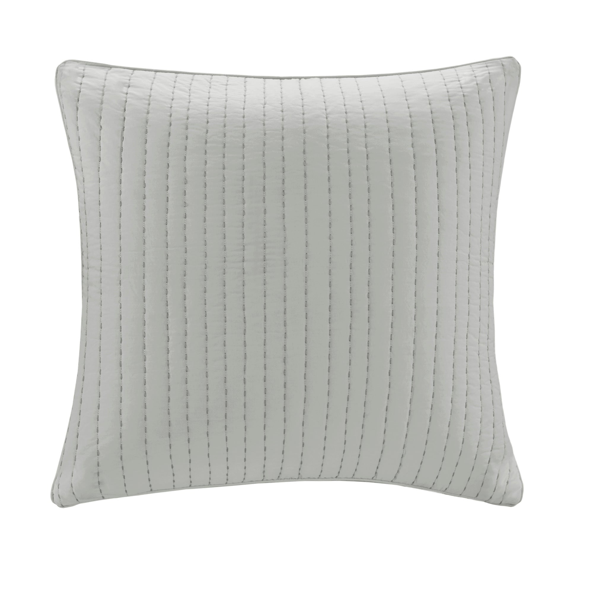 Cotton Quilted Euro Sham Grey Euro Sham